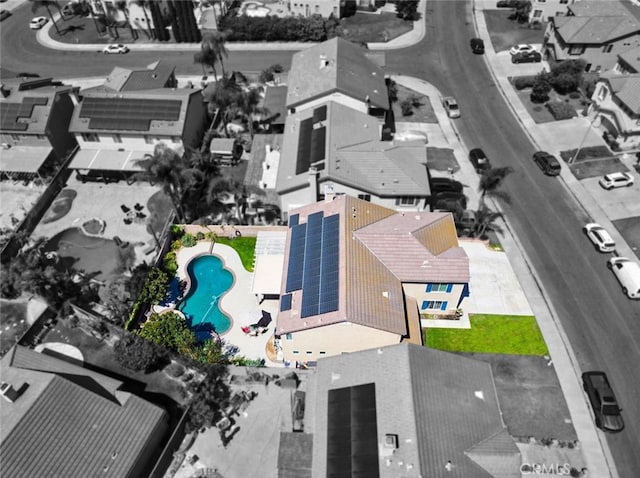 13637 Aspen Leaf Ln, Eastvale, CA 92880 - drone / aerial view of a pool area