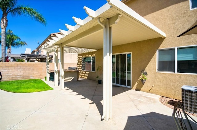 13637 Aspen Leaf Ln, Eastvale, CA 92880 - view of patio with a pergola and area for grilling