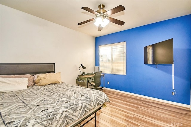 13637 Aspen Leaf Ln, Eastvale, CA 92880 - bedroom with wood finished floors and ceiling fan
