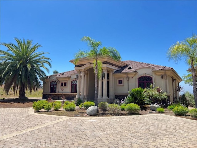 119 Furlong Ln, Bradbury, CA 91008 - mediterranean / spanish-style house featuring stucco siding and a tiled roof