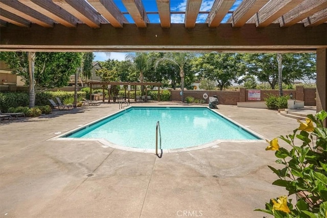 16202 Orion Ave, Chino, CA 91708 - community pool featuring a patio area and a pergola