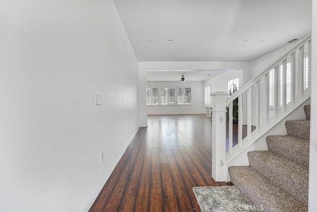 16202 Orion Ave, Chino, CA 91708 - corridor with stairway and wood finished floors
