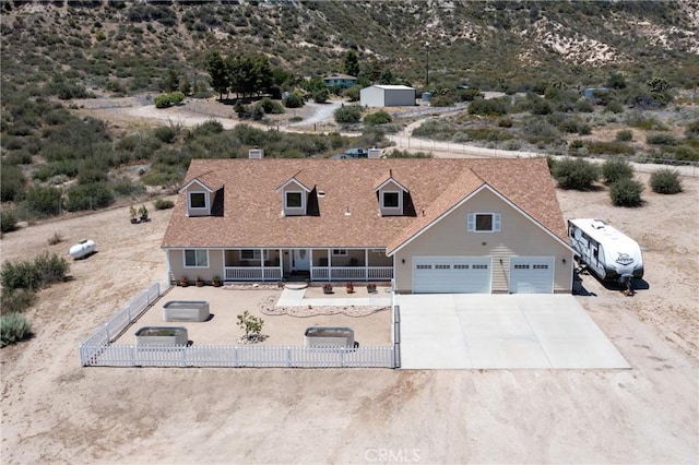 5935 Monte Vista Rd, Phelan, CA 92371 - aerial view of property and surrounding area featuring mountains