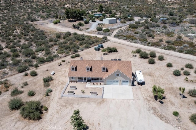 5935 Monte Vista Rd, Phelan, CA 92371 - aerial view of property and surrounding area with a desert landscape