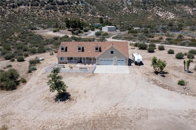 5935 Monte Vista Rd, Phelan, CA 92371 - aerial view of property and surrounding area featuring a desert landscape