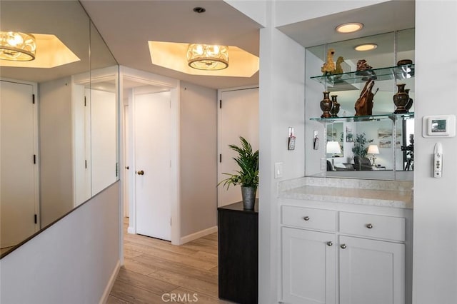 222 Monterey Rd Unit 1205, Glendale, CA 91206 - bar featuring light wood-type flooring and recessed lighting