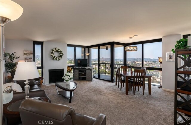 222 Monterey Rd Unit 1205, Glendale, CA 91206 - living room with expansive windows and carpet