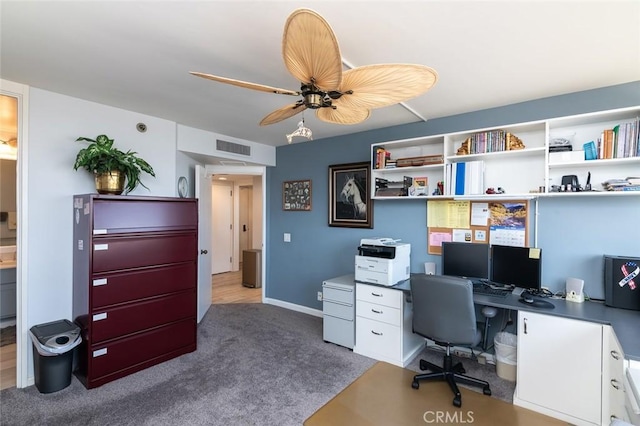 222 Monterey Rd Unit 1205, Glendale, CA 91206 - office featuring carpet floors and ceiling fan