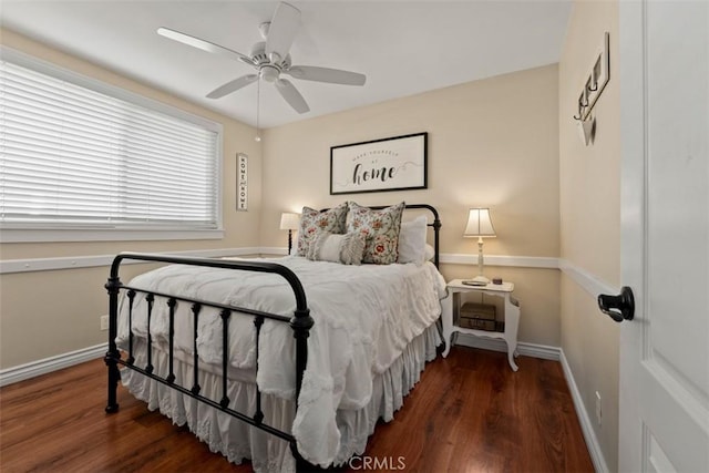 20072 Mural Cir, Huntington Beach, CA 92646 - bedroom with wood finished floors and ceiling fan