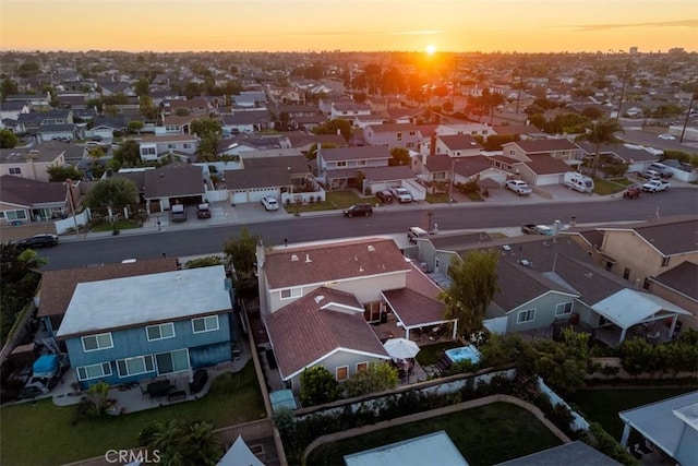 20072 Mural Cir, Huntington Beach, CA 92646 - aerial view at dusk of a residential view