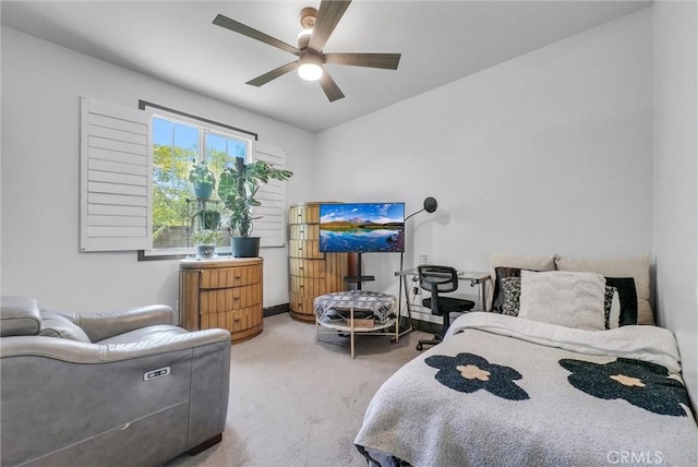 40569 Koa Ct, Temecula, CA 92591 - bedroom featuring light carpet and ceiling fan
