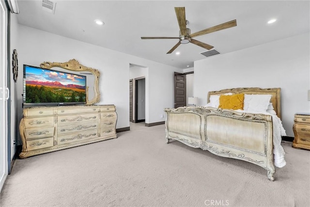40569 Koa Ct, Temecula, CA 92591 - carpeted bedroom featuring recessed lighting and a ceiling fan