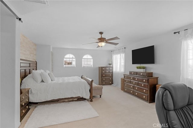 1405 Santa Victoria Rd Unit 2, Chula Vista, CA 91913 - bedroom featuring light colored carpet and a ceiling fan