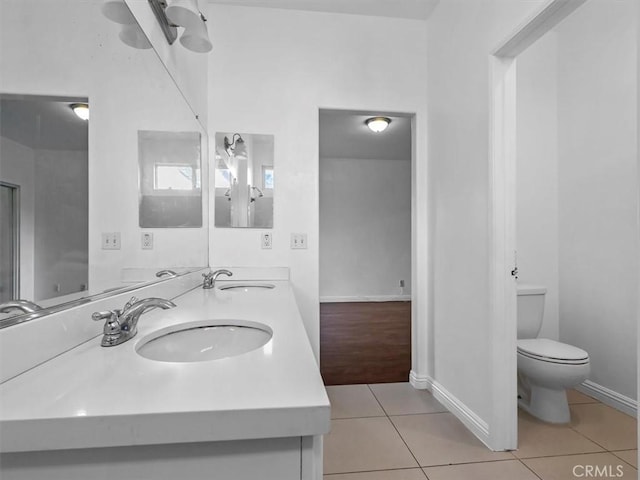 37453 56th St E, Palmdale, CA 93552 - full bathroom with double vanity and tile patterned flooring