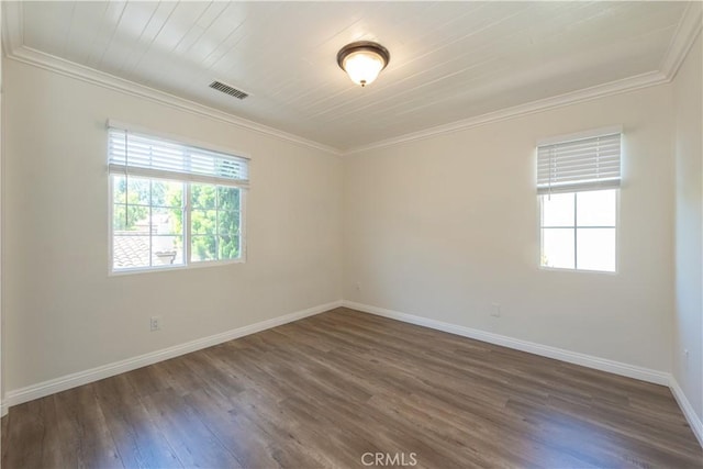 23 Bower Tree, Irvine, CA 92603 - spare room with dark wood-style flooring and ornamental molding