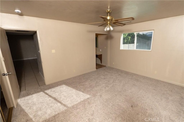 906 E 22nd St, Merced, CA 95340 - carpeted spare room featuring a smoke detector and a ceiling fan