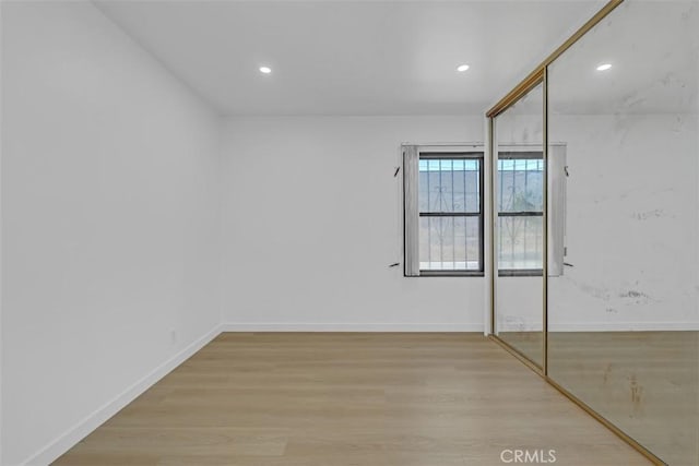 501 W Floral Dr, Monterey Park, CA 91754 - spare room with wood finished floors and recessed lighting
