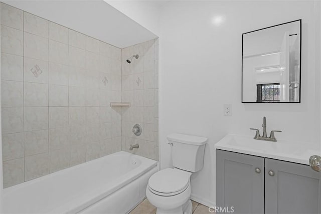 501 W Floral Dr, Monterey Park, CA 91754 - bathroom featuring vanity, tub / shower combination, and tile patterned flooring