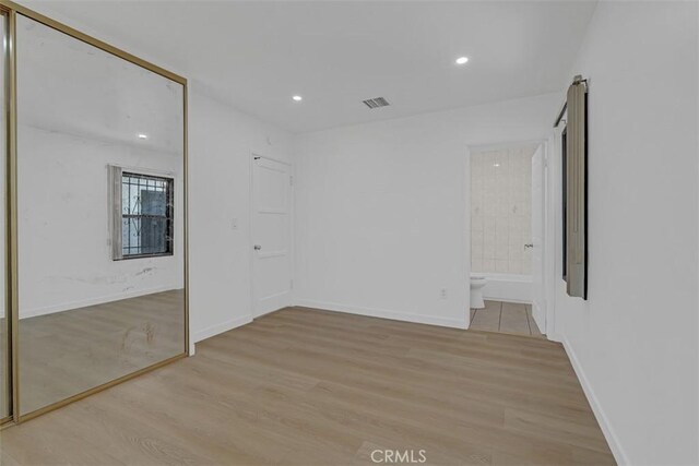 501 W Floral Dr, Monterey Park, CA 91754 - unfurnished room featuring light wood-style flooring and recessed lighting