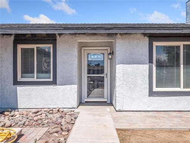 1233 Cabrillo Dr, Barstow, CA 92311 - entrance to property with stucco siding