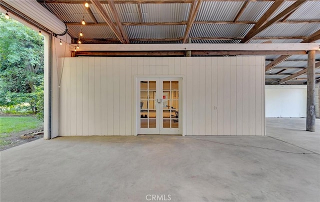 1785 Durham Dayton, Durham, CA 95938 - garage with french doors and wood walls