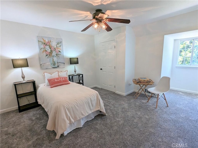 1785 Durham Dayton, Durham, CA 95938 - carpeted bedroom with baseboards and a ceiling fan