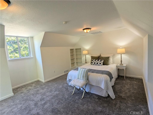 1785 Durham Dayton, Durham, CA 95938 - bedroom featuring lofted ceiling, carpet, and a textured ceiling