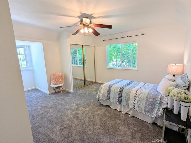 1785 Durham Dayton, Durham, CA 95938 - bedroom with a closet, carpet, and ceiling fan