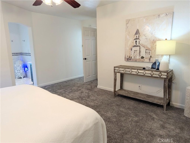 1785 Durham Dayton, Durham, CA 95938 - carpeted bedroom with ceiling fan and ensuite bathroom