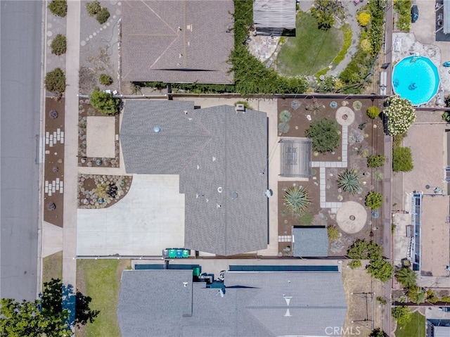 1319 E Monroe Ave, Orange, CA 92867 - bird's eye view of a pool