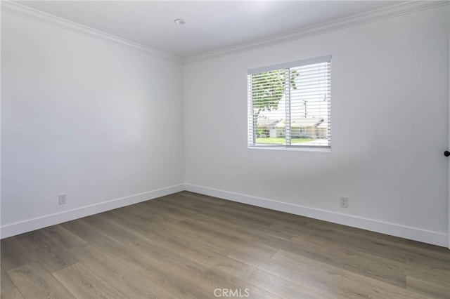 1319 E Monroe Ave, Orange, CA 92867 - unfurnished room featuring ornamental molding and wood finished floors