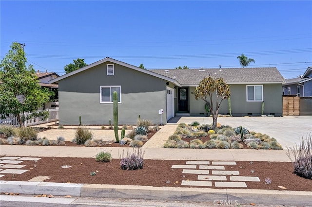 1319 E Monroe Ave, Orange, CA 92867 - ranch-style house featuring stucco siding and a shingled roof