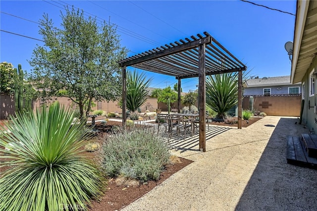 1319 E Monroe Ave, Orange, CA 92867 - fenced backyard featuring a pergola and a patio