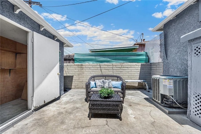 313 S Pickering Way, Montebello, CA 90640 - view of patio with an outdoor living space