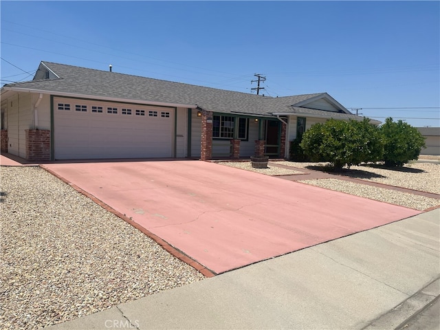 28957 Glen Oaks Dr, Menifee, CA 92586 - single story home with brick siding, a garage, driveway, and roof with shingles
