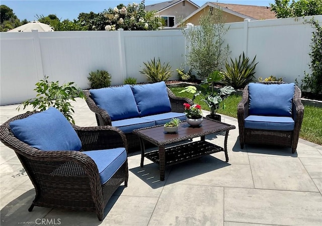 22801 Nolan St, Lake Forest, CA 92630 - fenced backyard with a patio and an outdoor hangout area