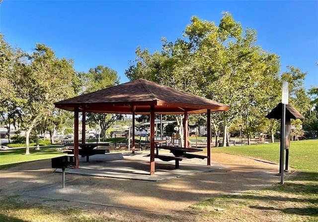22801 Nolan St, Lake Forest, CA 92630 - view of community with a gazebo and a yard