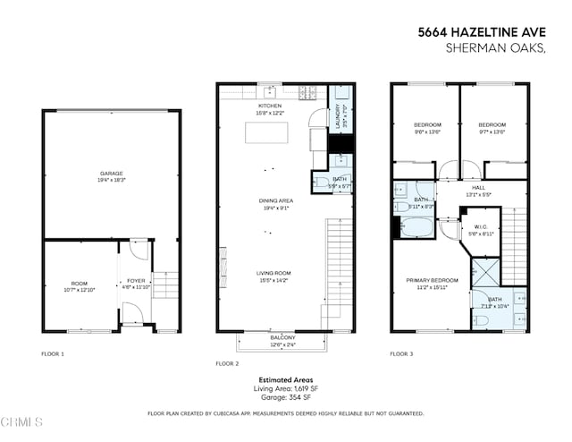 9818 Firebird Ave, Whittier, CA 90605 - view of room layout