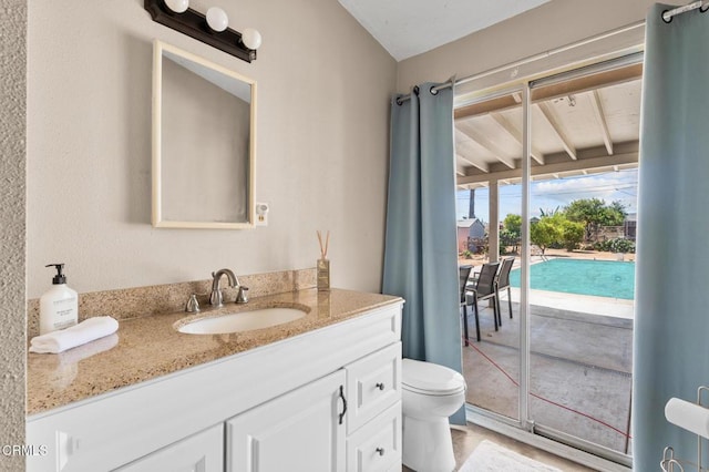 9818 Firebird Ave, Whittier, CA 90605 - bathroom featuring vanity and toilet