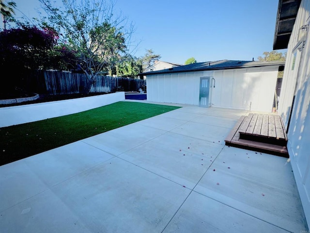 7118 Stanford Ave, La Mesa, CA 91942 - fenced backyard with a patio