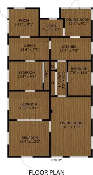 4316 Dozier St, Los Angeles, CA 90022 - view of property floor plan