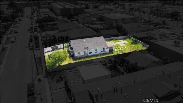 4316 Dozier St, Los Angeles, CA 90022 - aerial view of property and surrounding area featuring property parcel outlined