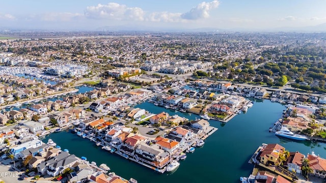 2110 Ravoli Dr, Oxnard, CA 93035 - aerial overview of property's location with a large body of water and nearby suburban area