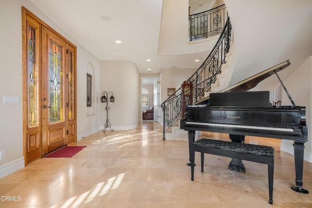 2110 Ravoli Dr, Oxnard, CA 93035 - foyer featuring stairs and recessed lighting