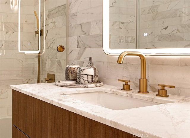 26144 Kenrose Cir, Calabasas, CA 91302 - bathroom with vanity and backsplash