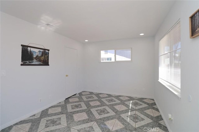 37334 55th St E, Palmdale, CA 93552 - unfurnished room with baseboards and recessed lighting