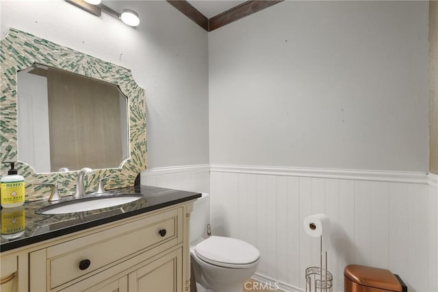 23711 Whale Cv, Laguna Niguel, CA 92677 - bathroom with a wainscoted wall and vanity
