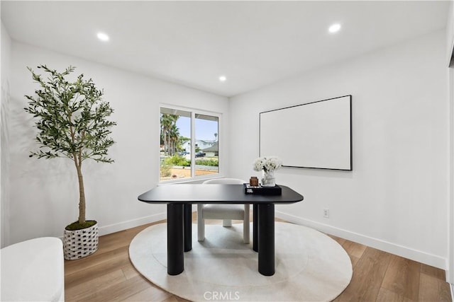 24091 Marathon St, Mission Viejo, CA 92691 - home office featuring wood finished floors and recessed lighting