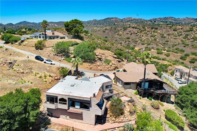 8742 Azul Dr, West Hills, CA 91304 - aerial view of property and surrounding area with mountains