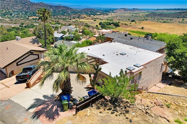 8742 Azul Dr, West Hills, CA 91304 - view from above of property with mountains